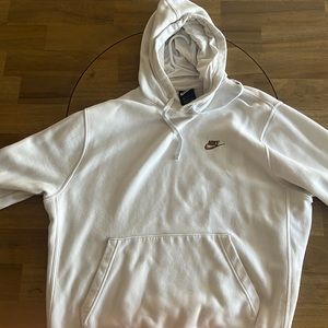 White and Brown Nike Sweatshirt - XL Mens